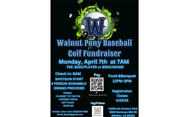 Walnut Pony Golf Tournament 