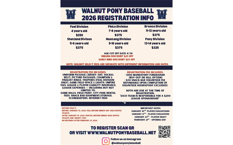 2026 Spring Registration is Now Open